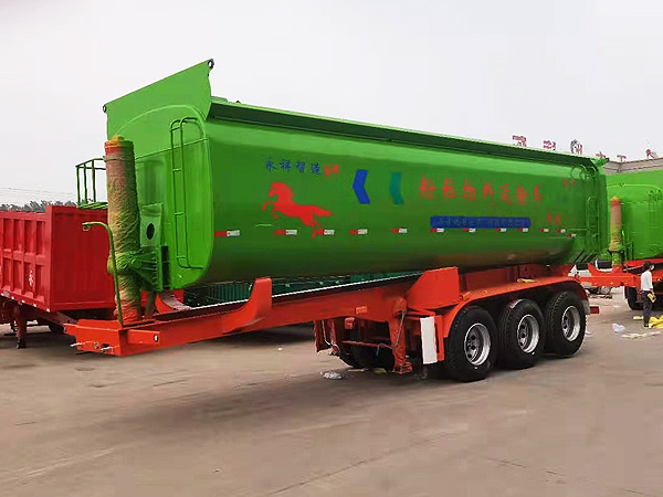 罐式后翻自卸半挂车
