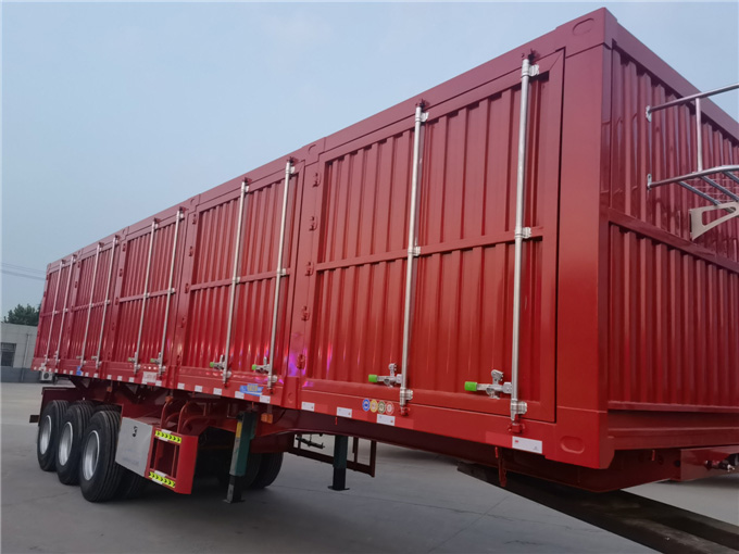 侧翻自卸半挂车