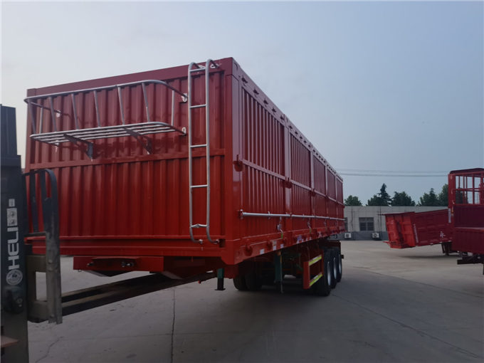 侧翻自卸半挂车