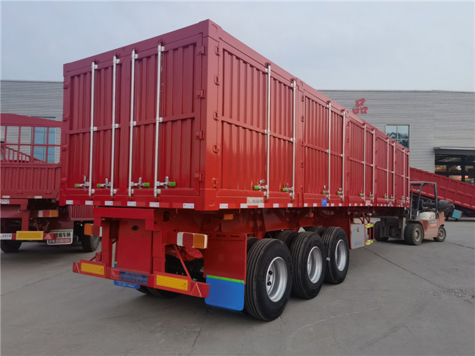 侧翻自卸半挂车